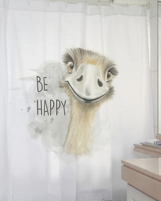 CORTINA DE BAÑO EMU FELIZ1