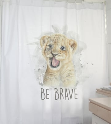 CORTINA DE BAÑO LEONCITO VALIENTE1