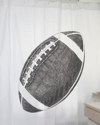 Cortina de baño estampada Pelotarugby1