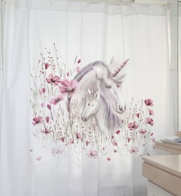 Cortina de Baño Unicornio MS1