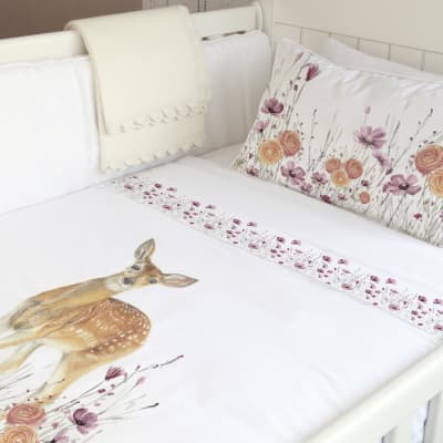 CUBREPLUMON BABY BAMBI FLORCITAS