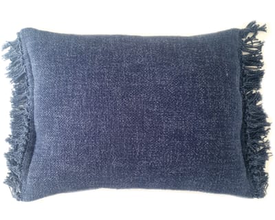 Cojín Telar Algodón Azul2