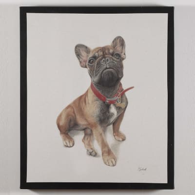 CUADRO CANVAS FRENCHIE CAFÉ