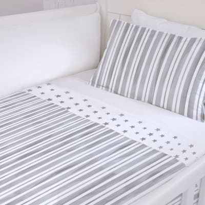 Cubreplumón Baby Franjas Gris1