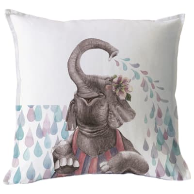 Funda Cojín Elefanta Con Gotas