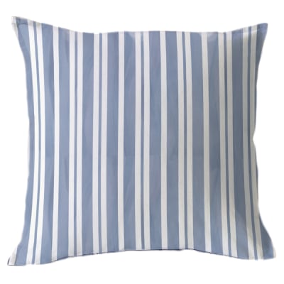 Funda Cojín Estampado Franjas Azul MS1