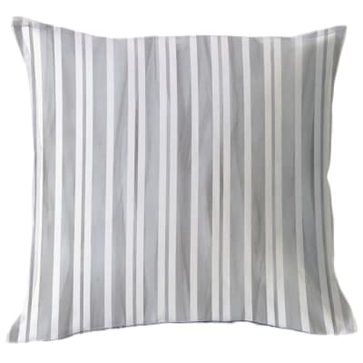 Funda Cojín Estampado Franjas Gris MS