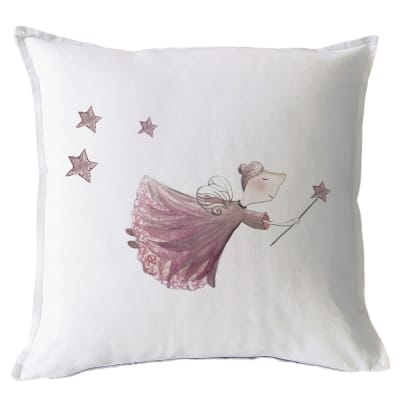 Funda Cojín Estampado Hada Rosa MS