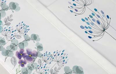 JUEGO DE SÁBANAS JARDÍN PENSAMIENTOS 200H