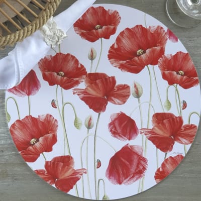 Individual Redondo Amapolas Rojas1