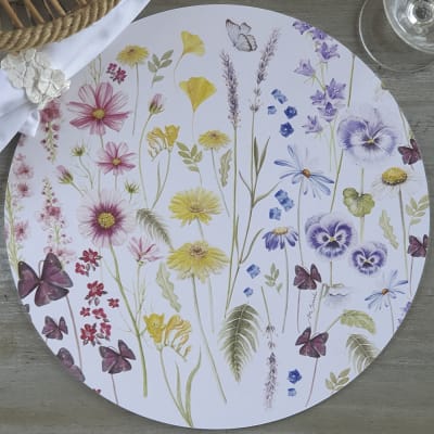 Individual Redondo Primavera Multicolor