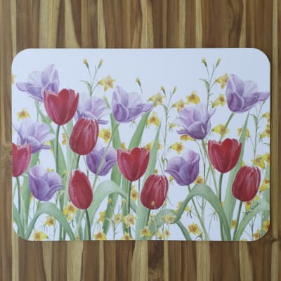 Individual Jardín Tulipán Rojo1