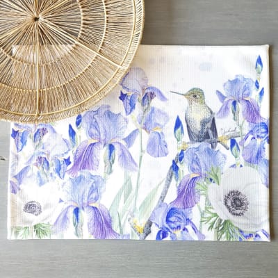 INDIVIDUAL TELA JARDÍN DE IRIS