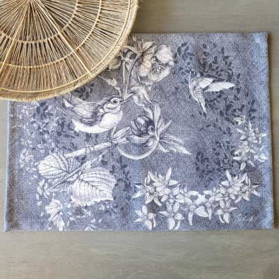 INDIVIDUAL TELA DUETO GRIS ACERO