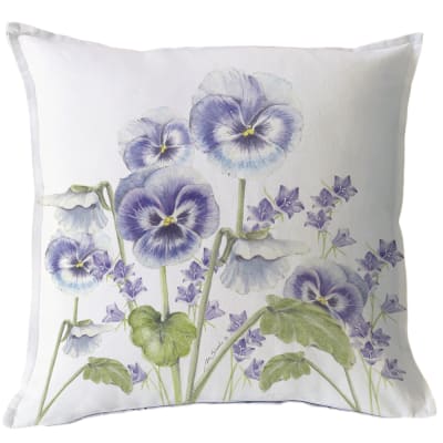 Funda Cojín Jardín Primavera Violeta1