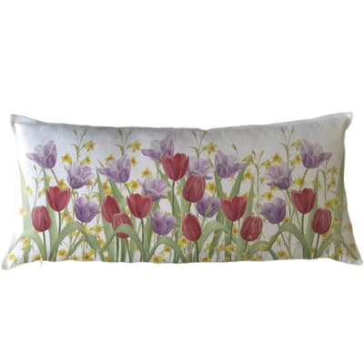 Funda Cojín Jardín Tulipán Rojo XL