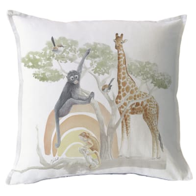 FUNDA COJIN SAFARI JIRAFA 45X45