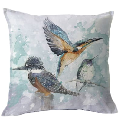 FUNDA COJÍN ESTAMPADA MARTIN TURQUESA