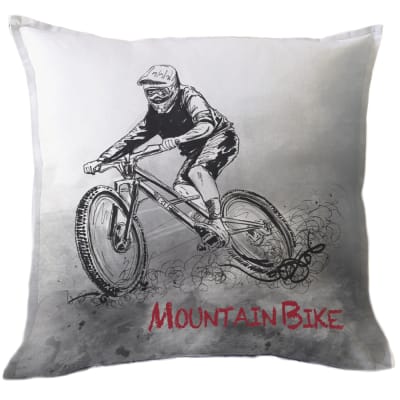 Funda Cojín estampada Mountain Bike