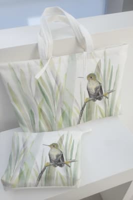 Pack Bolso mediano + estuche Picaflor de Iris