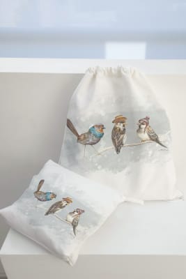 PACK MOCHILA + ESTUCHE PAJARITOS AMIGOS