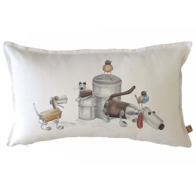 Funda Cojín Perrobot y amigos 50x30