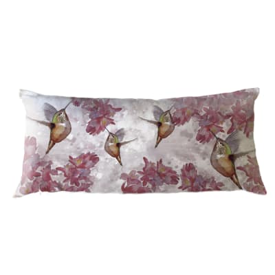 Funda Cojín Estampada Picaflor Flor Fucsia XL
