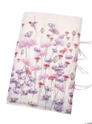 Piecera Marisa Jardín Silvestre Lila y rojo