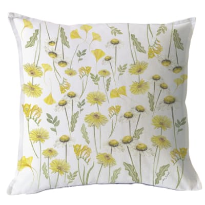 Funda Cojín Primavera Amarilla1