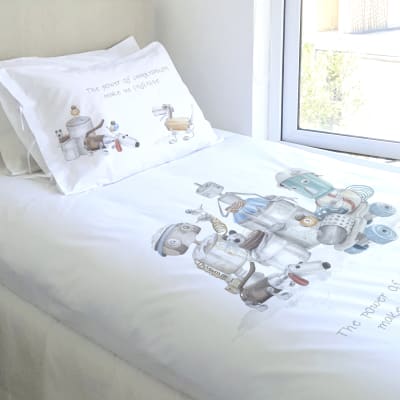 Cubreplumón Kids Robots1