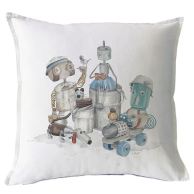 Funda cojín Robots 45x45