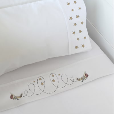 Sábanas Estampado Avión Cebra