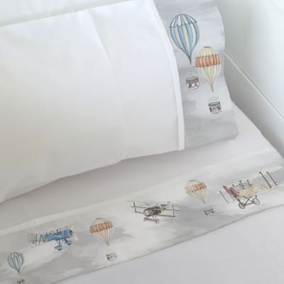 Juego de Sábanas Aviones y Globos