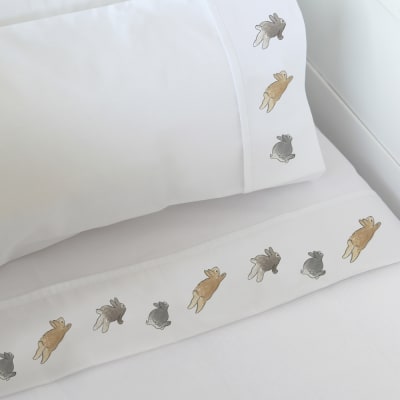 Sábanas Estampado Conejos Corriendo