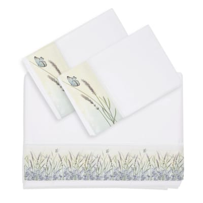 JUEGO DE SÁBANAS ESTAMPADO LAVANDAS 300H1