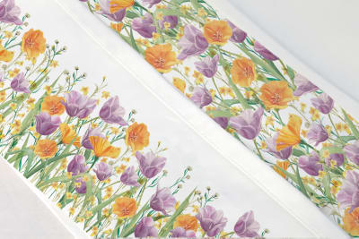 Juego de Sábanas Jardín Lila Naranja 300H