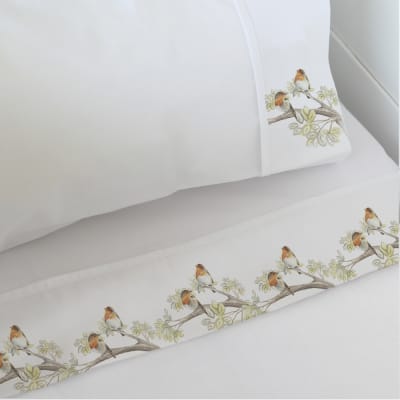 Juego de Sábanas Estampadas Pajaritos Bambi