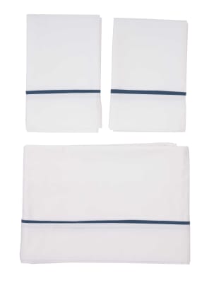 JUEGO DE SÁBANAS VIVO AZUL 300 HILOS