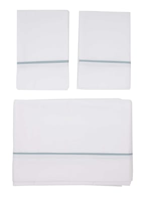 JUEGO DE SÁBANAS VIVO CELESTE 300H.1