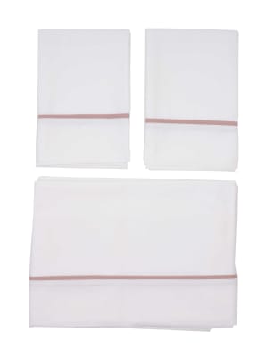 JUEGO DE SÁBANAS VIVO ROSA VIEJO 300 H.