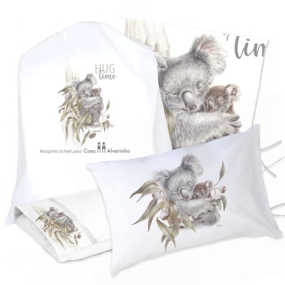 JUEGO DE CAMA FUNDA DE PLUMÓN + SABANA BAJERA + FUNDAS ALMOHADA KOALA