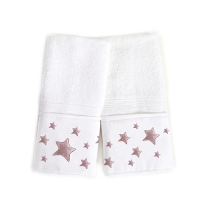 Toalla Mano Estrellas Rosa MS1