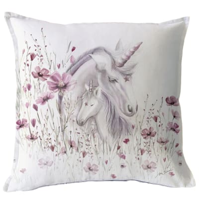 Funda Cojín Estampada Unicornio MS