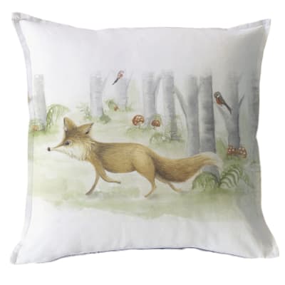 Funda Cojín Estampado Zorro Caminando MS
