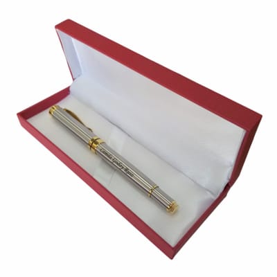 BOLIGRAFO PLATA ORO 7.5