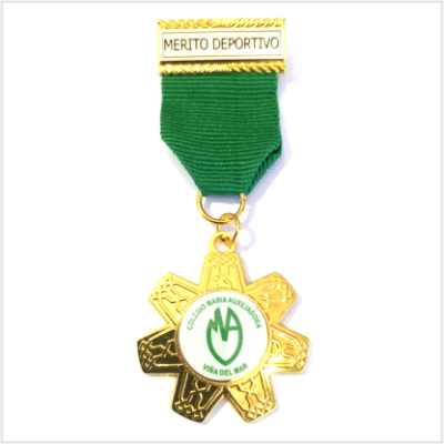 MEDALLA SOLAPA VERDE