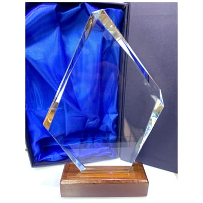 GALVANO CRISTAL MADERA GCM- ROMBO