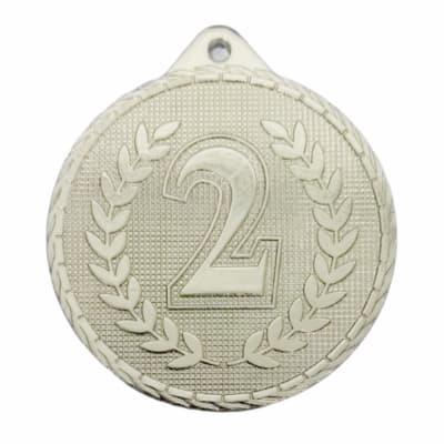 MEDALLA NUMERO 2 PLATA1