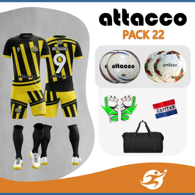 Pack 22 EQUIPOS ATTACCO Sublimados Short + Camiseta + Media