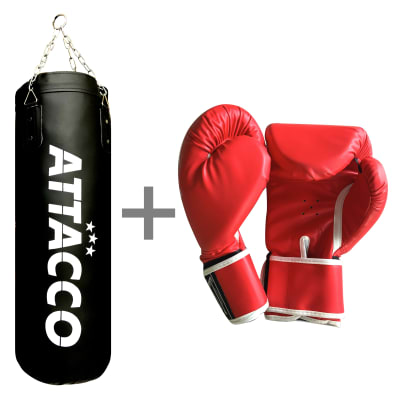 PACK PUSHING ATTACO CUERO 80 + GUANTES